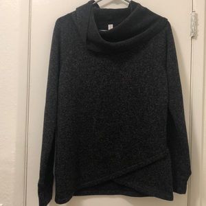 Ideology black cowl neck sweater